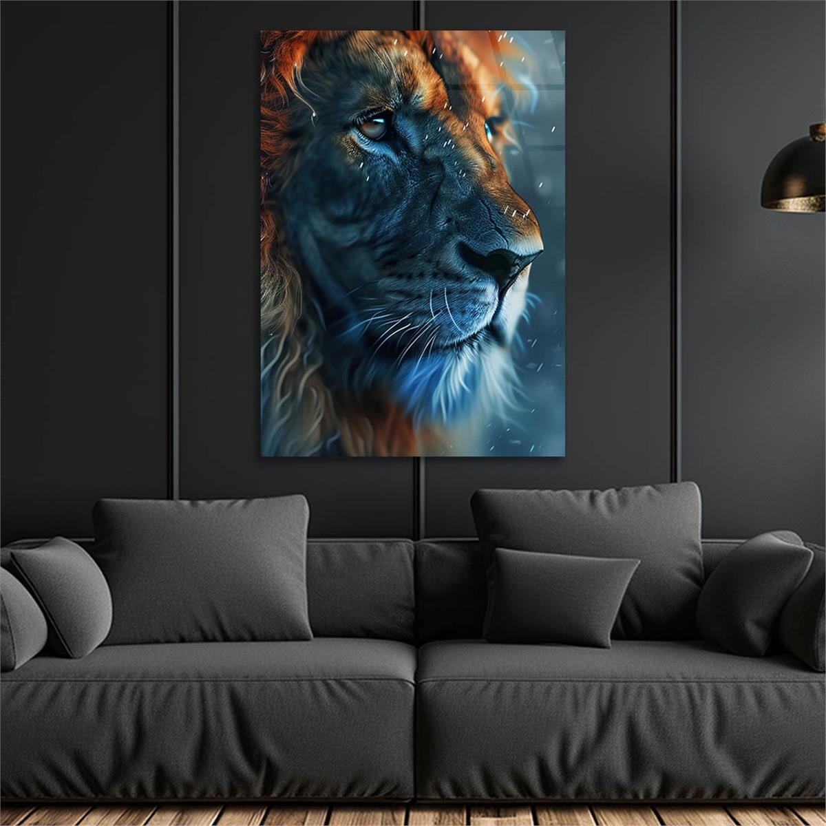 Dikey Doğa Temalı Cam Tablo 358