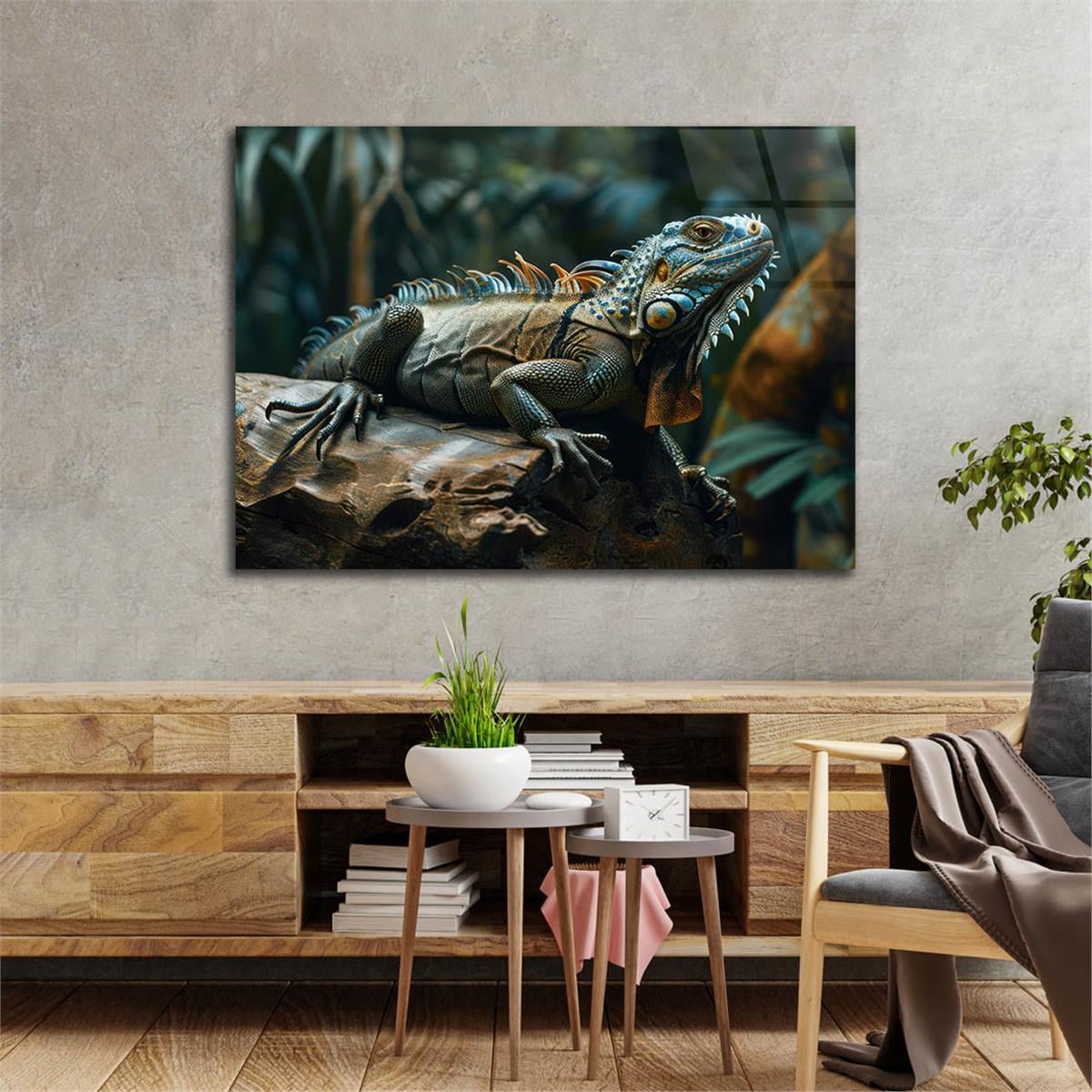 Yatay Doğa Temalı Cam Tablo 549