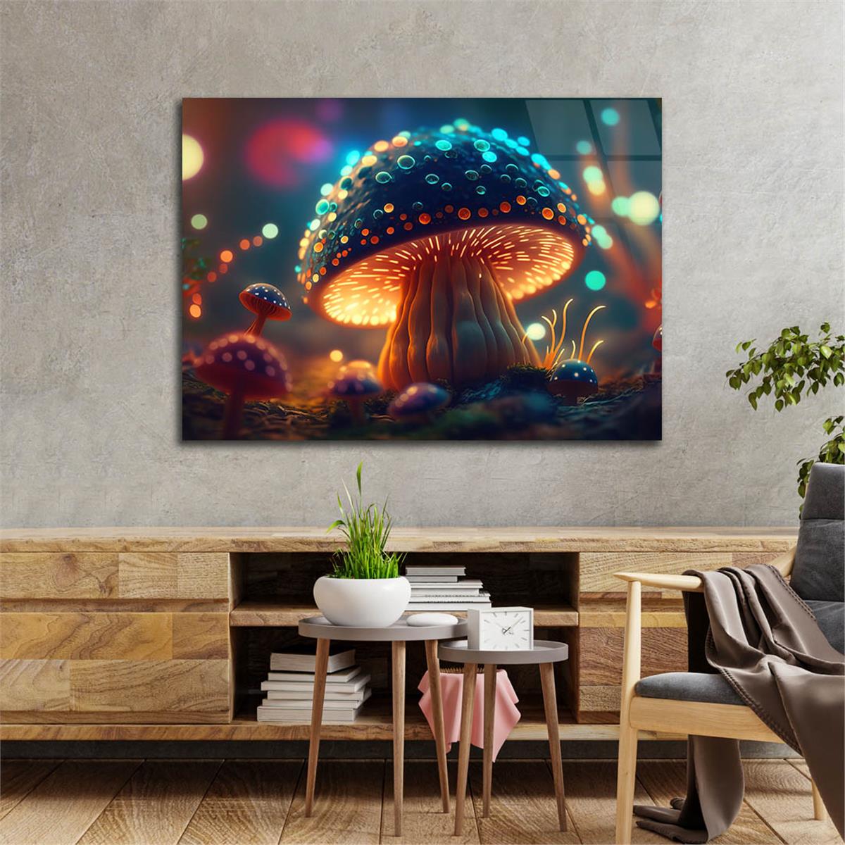 Horizontal Art-Themed Tempered Glass Wall Art 475
