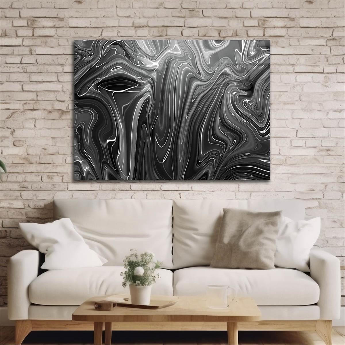 Horizontal Art-Themed Tempered Glass Wall Art 425
