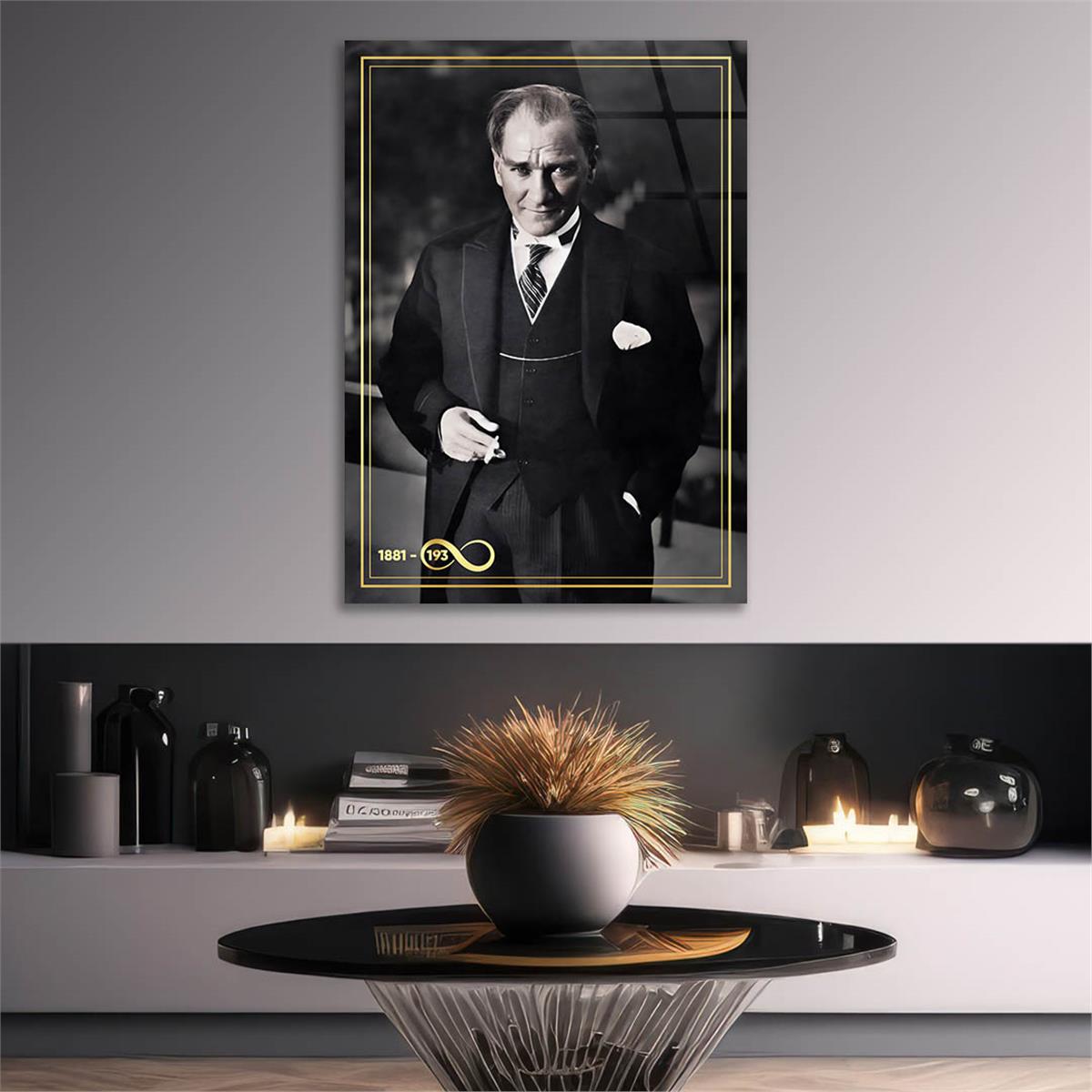 Dikey VatanTemalı Cam Tablo 241