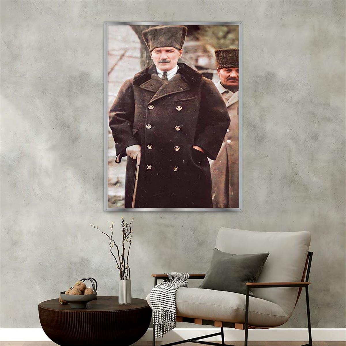 Aluminum-Framed National-Themed Tempered Glass Wall Art 073