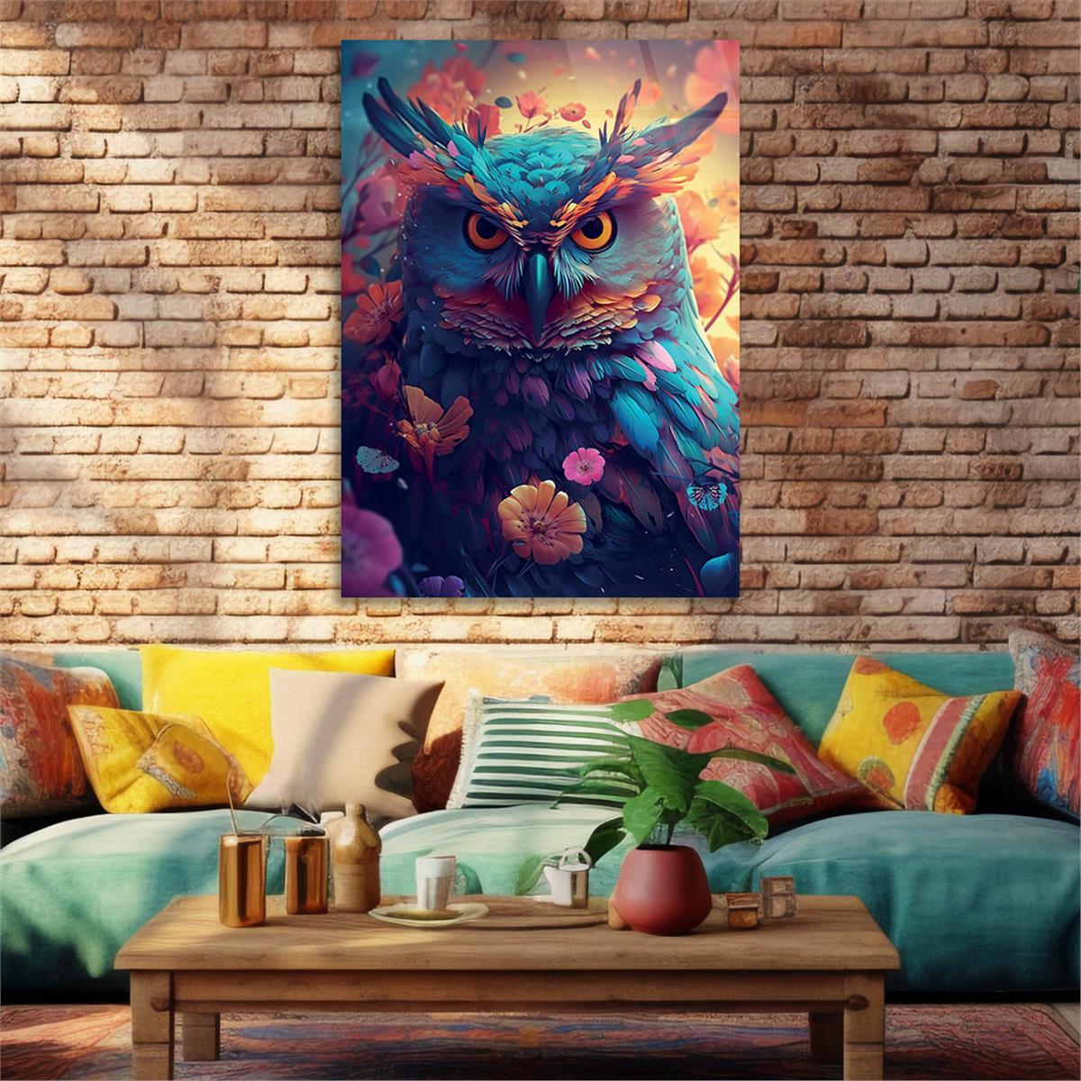 Verticale Gehard Glasschilderij Natuur Thema 200