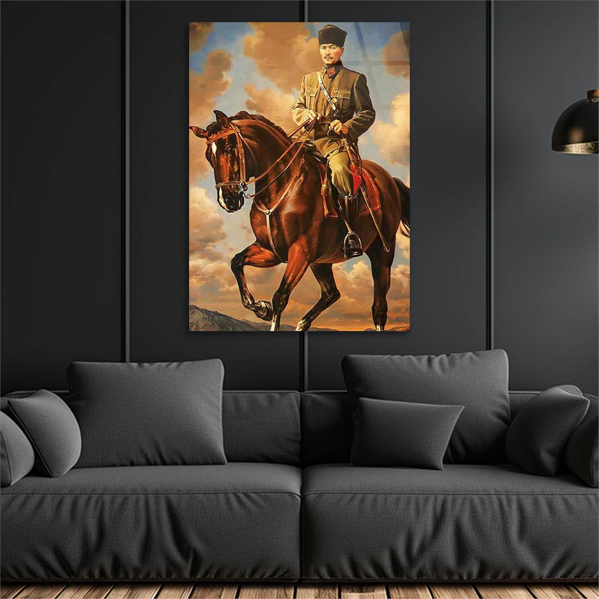 MUSTAFA KEMAL ATATÜRK Tempered Glasss Wall Art 