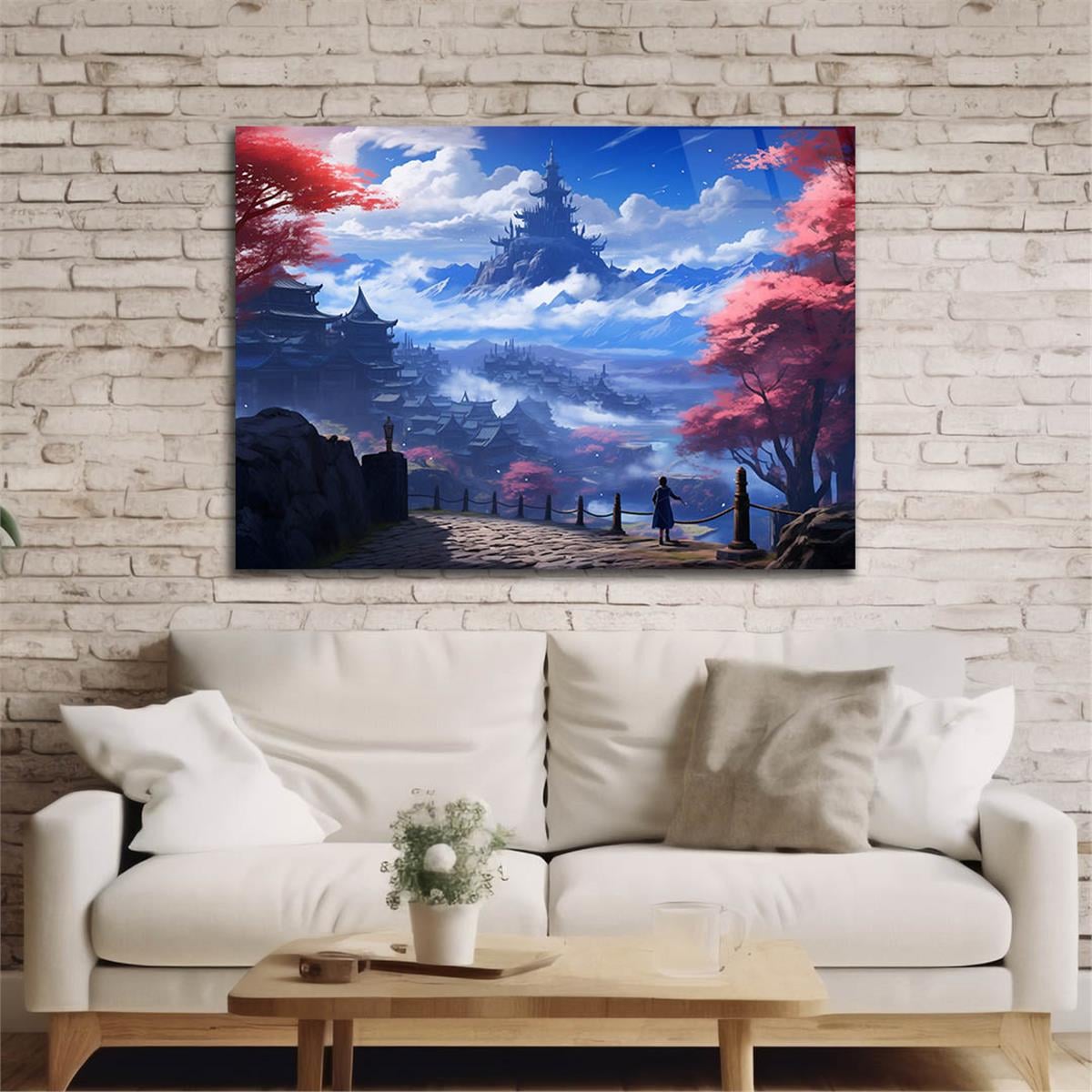 Yatay DoğaTemalı Cam Tablo 377