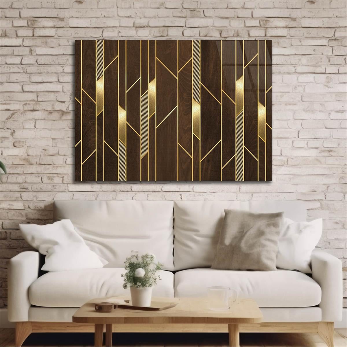 Horizontal Art-Themed Tempered Glass Wall Art 379