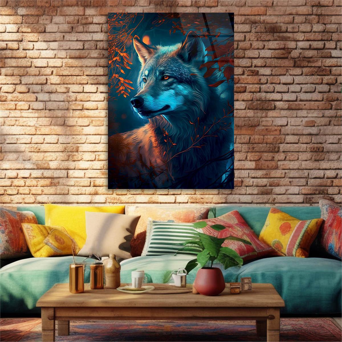 Verticale Gehard Glasschilderij Natuur Thema 195