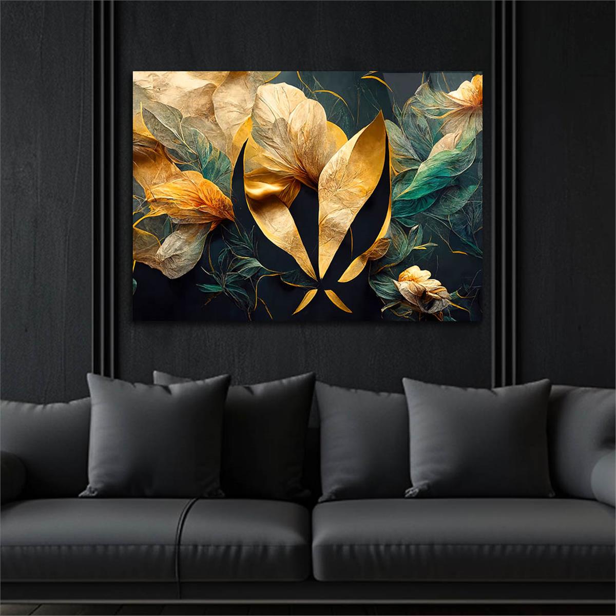 Horizontal Art-Themed Tempered Glass Wall Art 405
