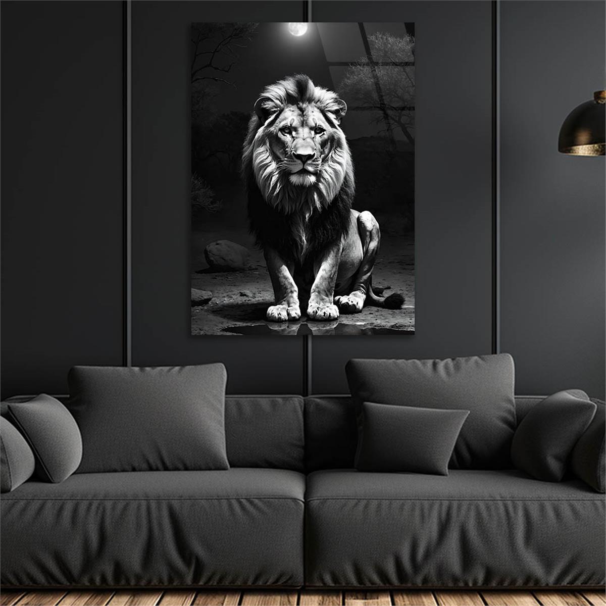 Dikey Doğa Temalı Cam Tablo 344