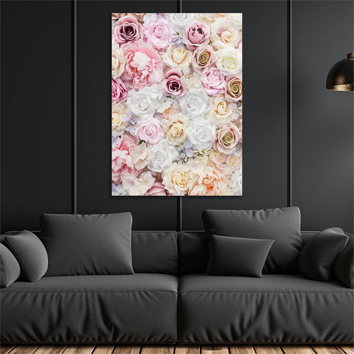 Dikey Sanat Temalı Cam Tablo 412