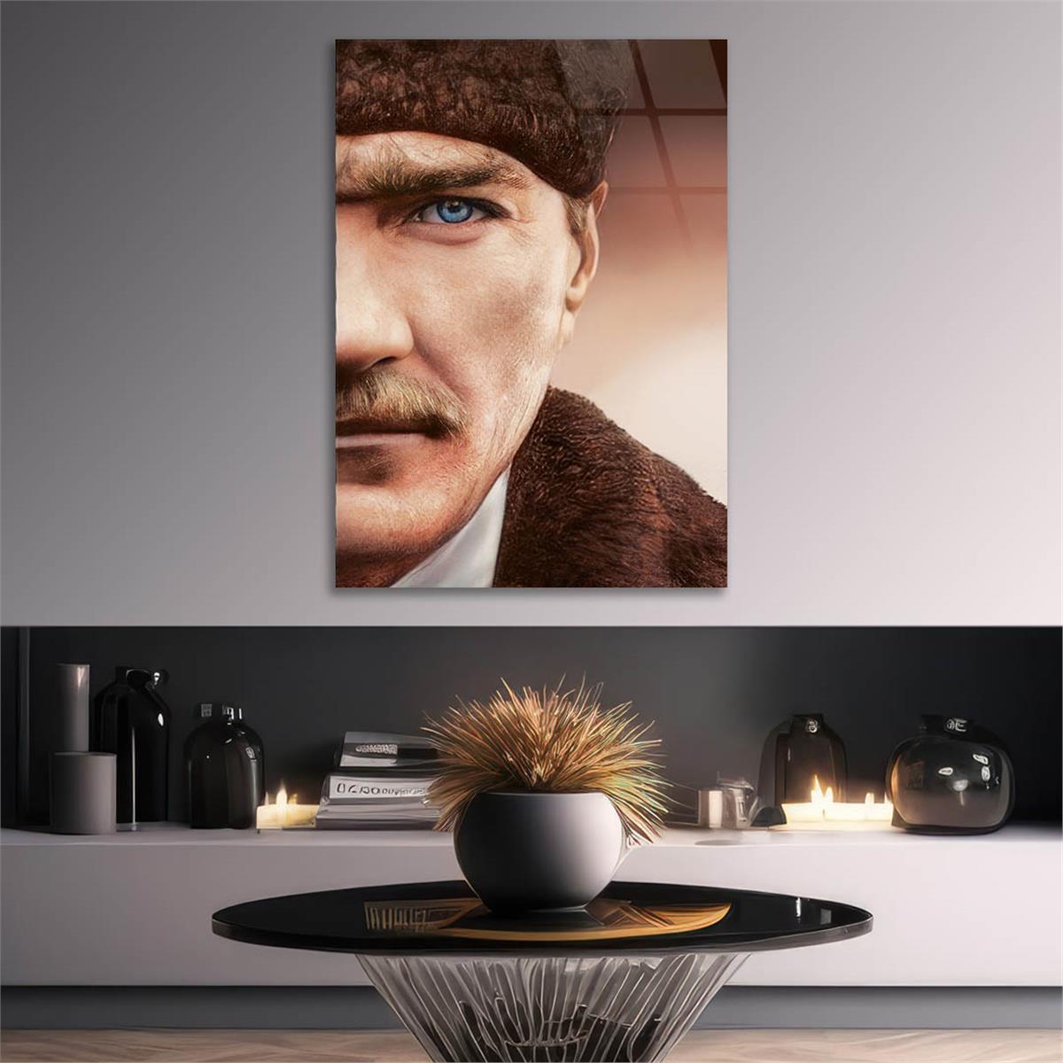 MUSTAFA KEMAL ATATÜRK Tempered Glasss Wall Art