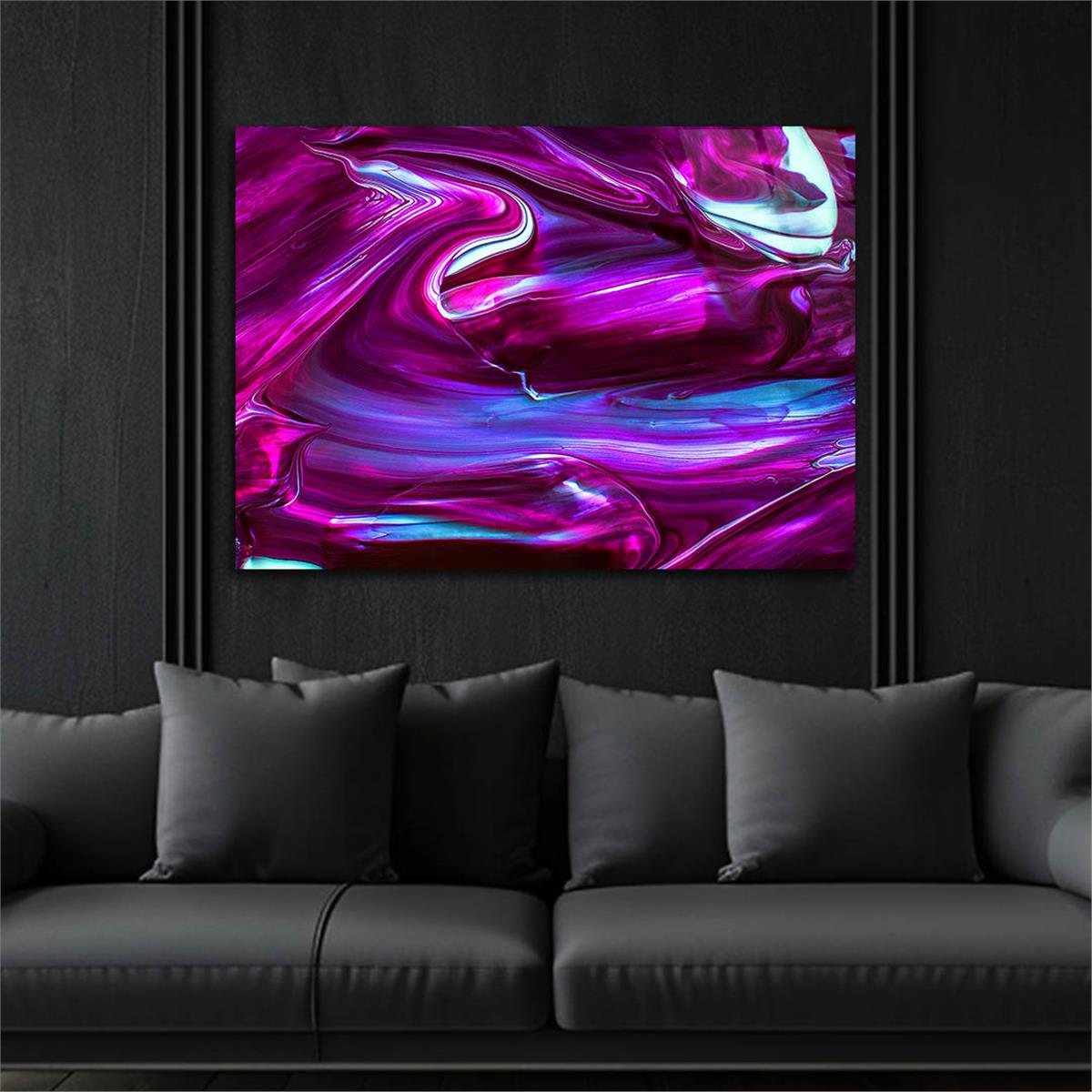 Horizontal Art-Themed Tempered Glass Wall Art 518