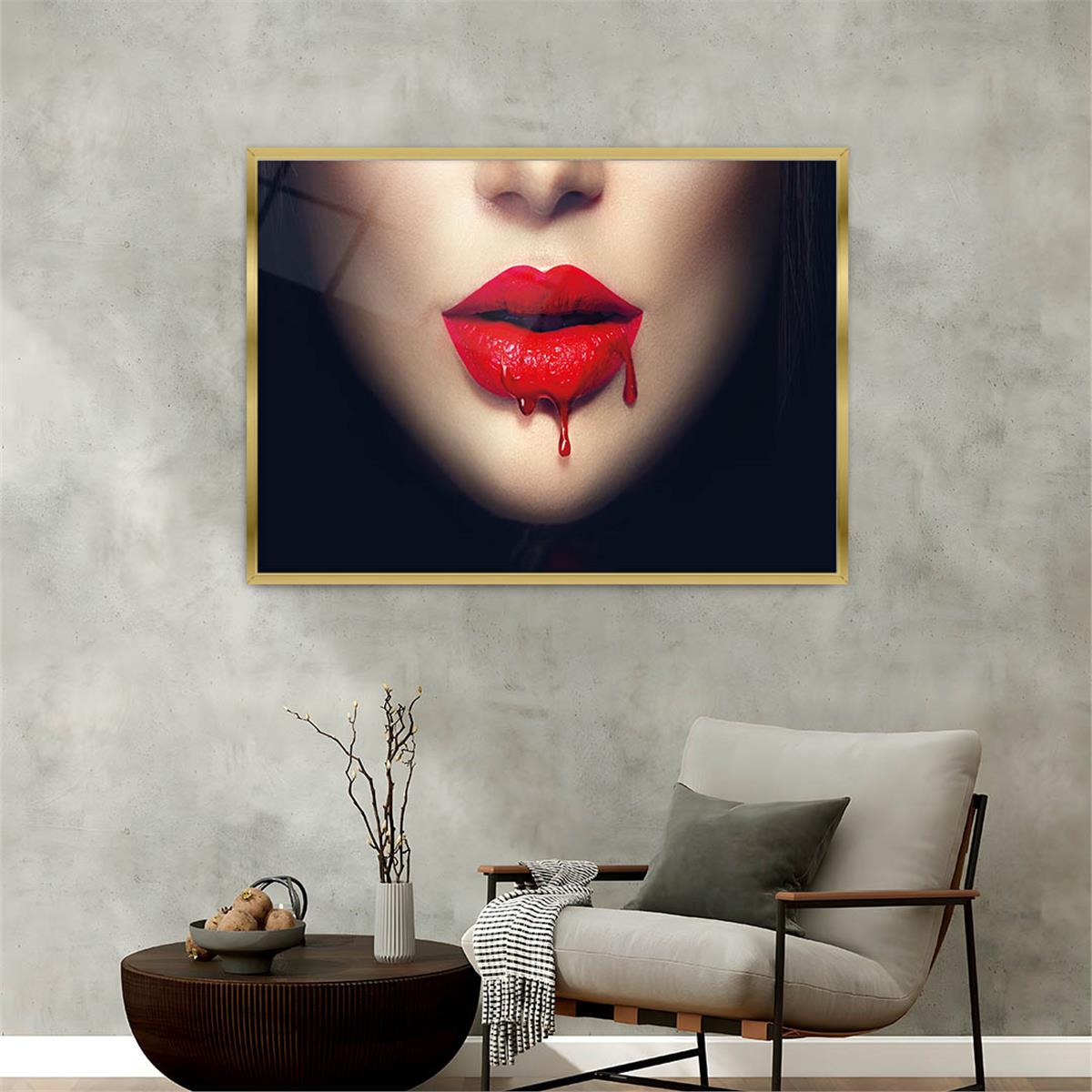 Alüminyum Çerçeveli Sanat Temalı Cam Tablo 084