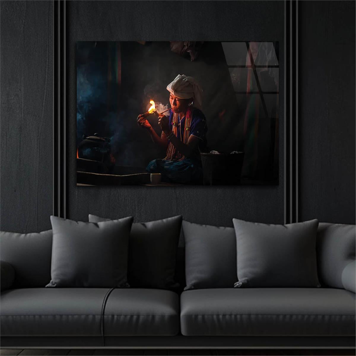 Tempered Glasss Wall Arts Natured-Themed