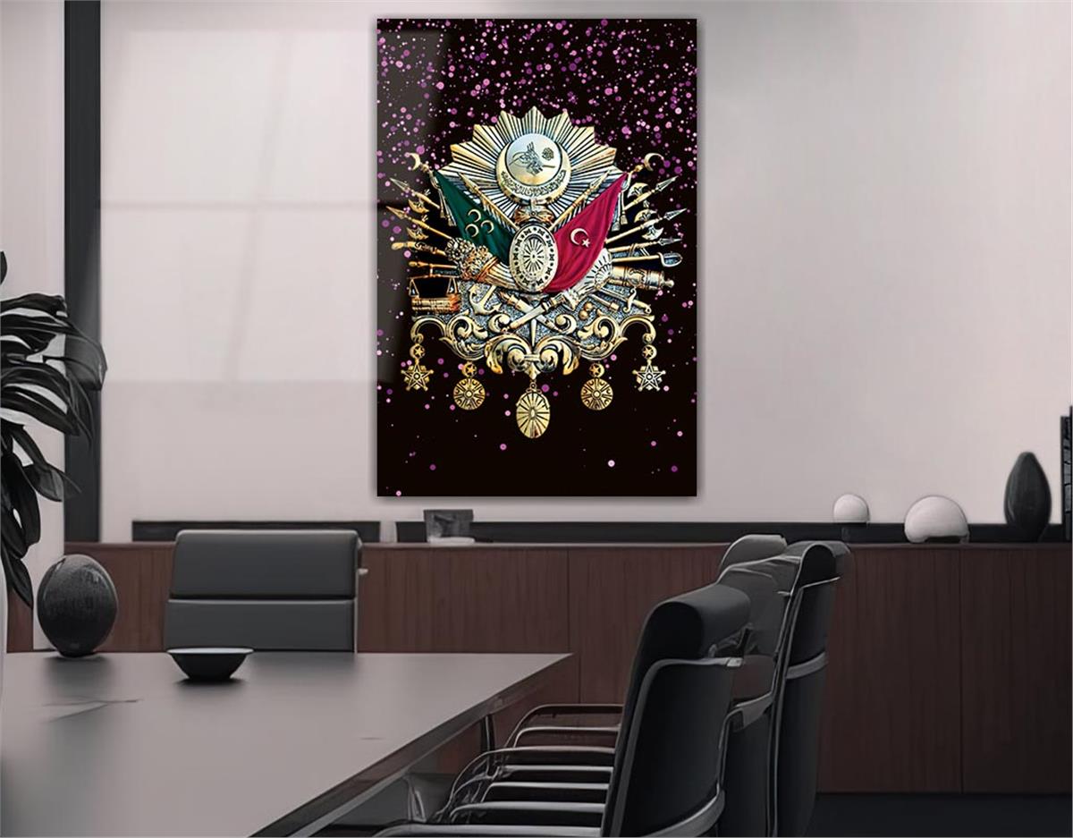 Ottoman State Coat of Arms Glass Wall Art