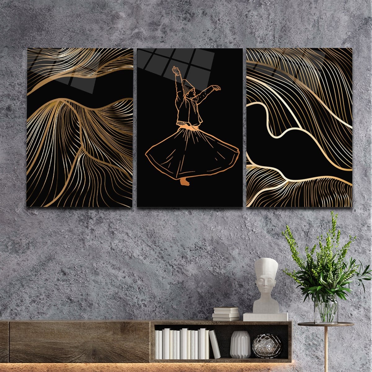 DİNİ TEMALI CAM TABLO SETİ