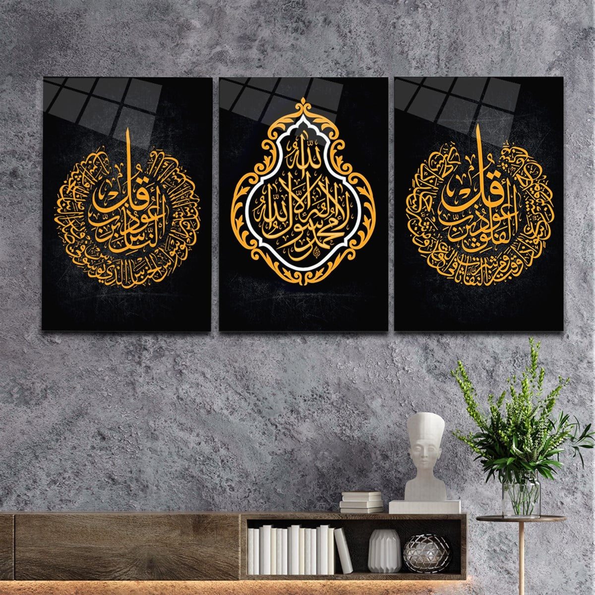 DİNİ TEMALI CAM TABLO SETİ