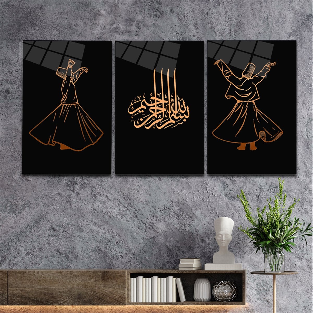 DİNİ TEMALI CAM TABLO SETİ