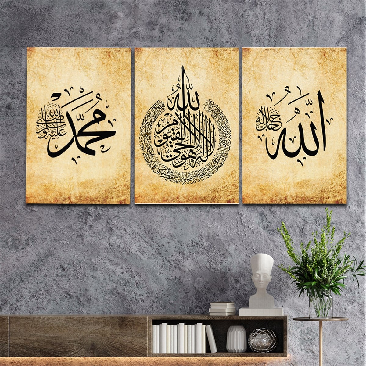 DİNİ TEMALI CAM TABLO SETİ