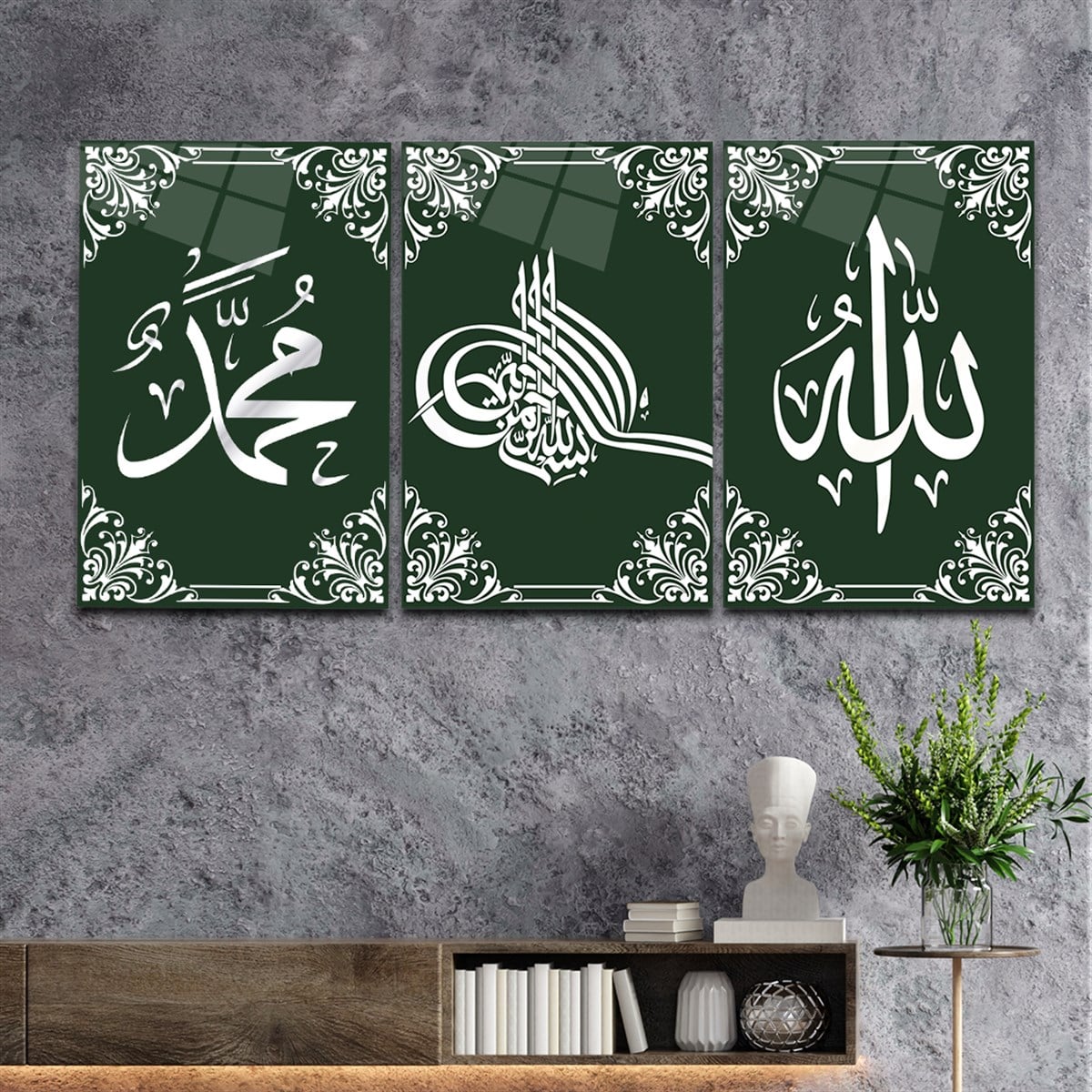 DİNİ TEMALI CAM TABLO SETİ