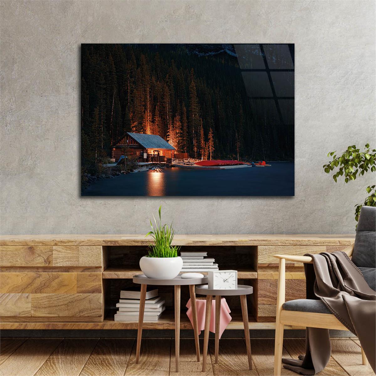 Tempered Glasss Wall Arts Natured-Themed