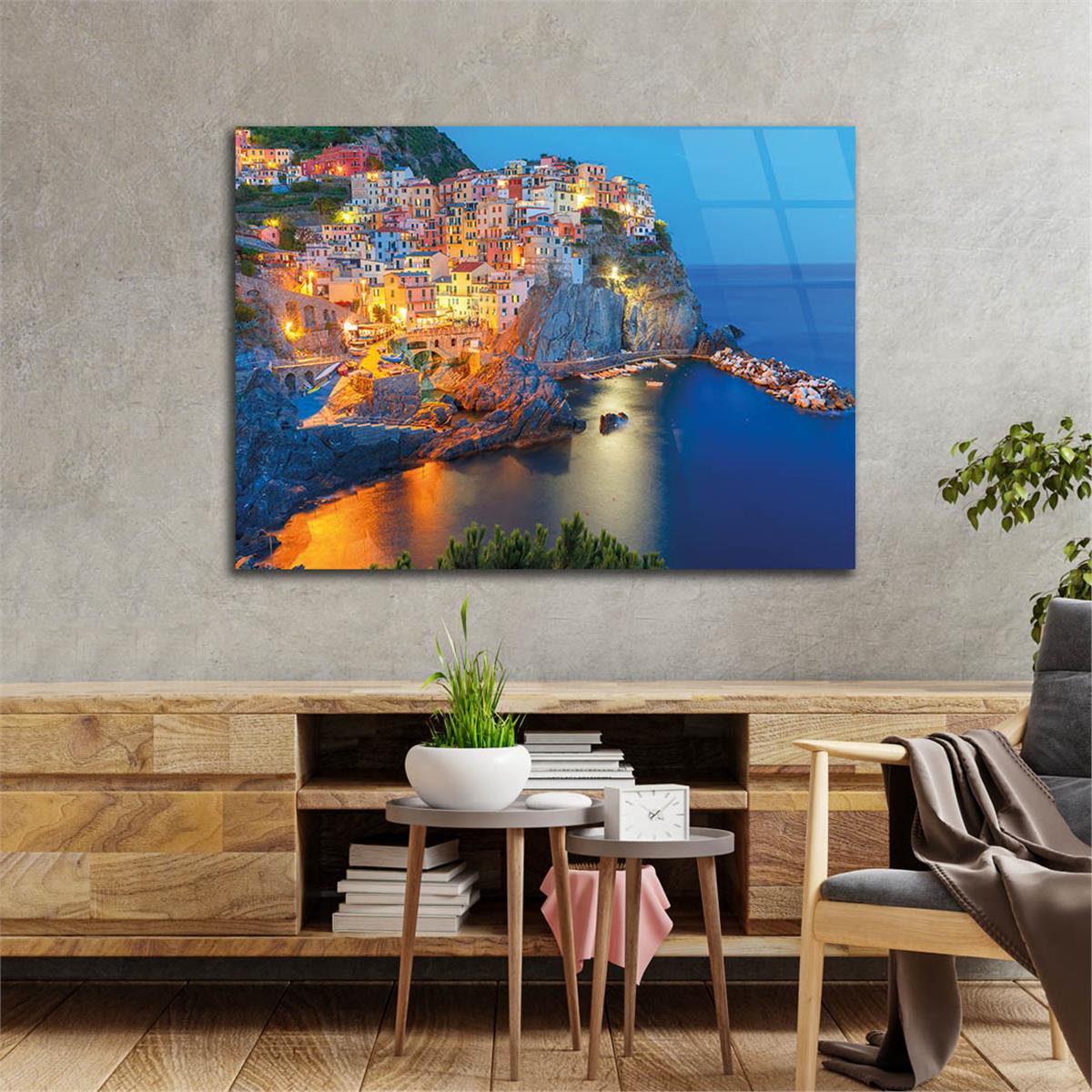 Yatay Sanat Temalı Cam Tablo 240