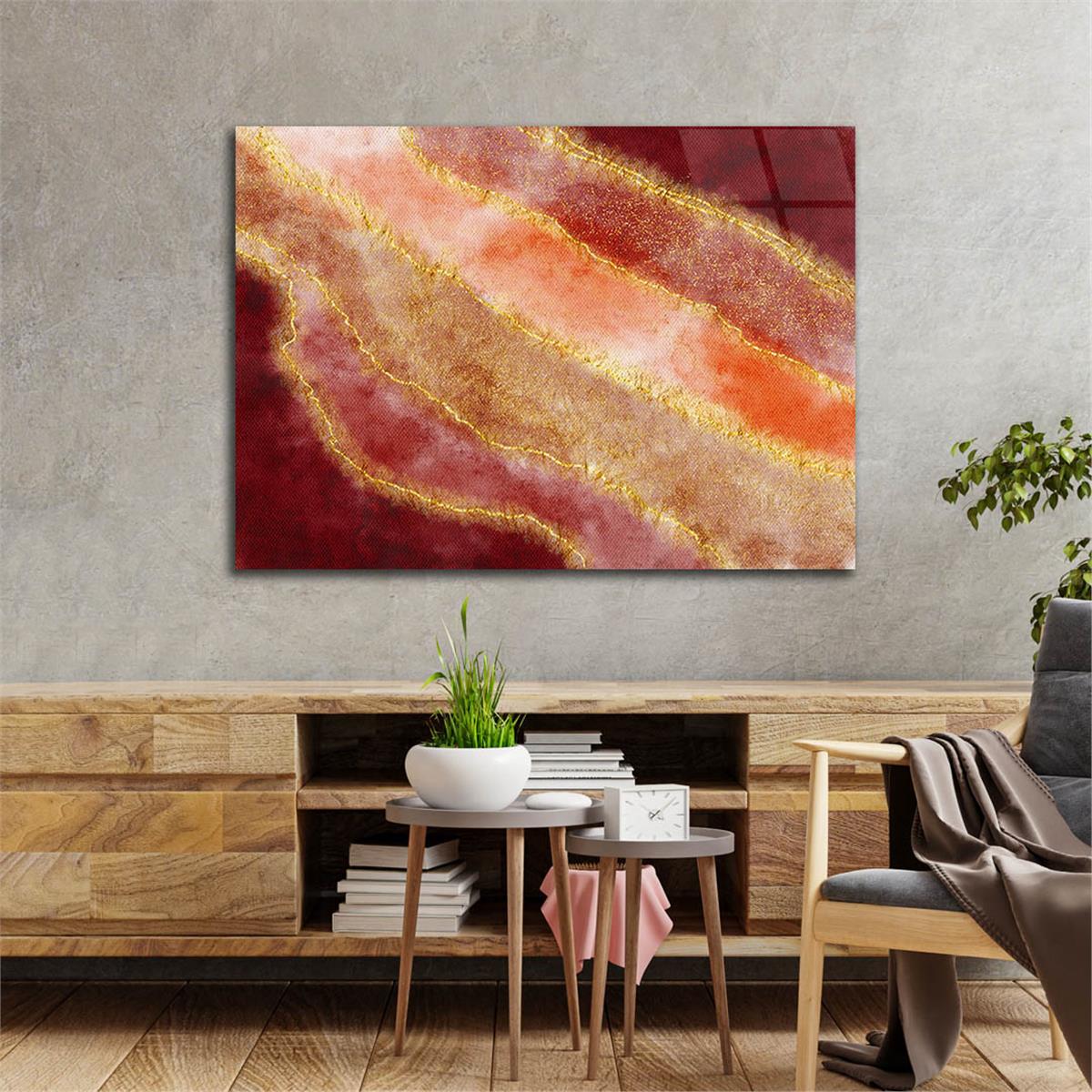 Horizontal Art-Themed Tempered Glass Wall Art 574