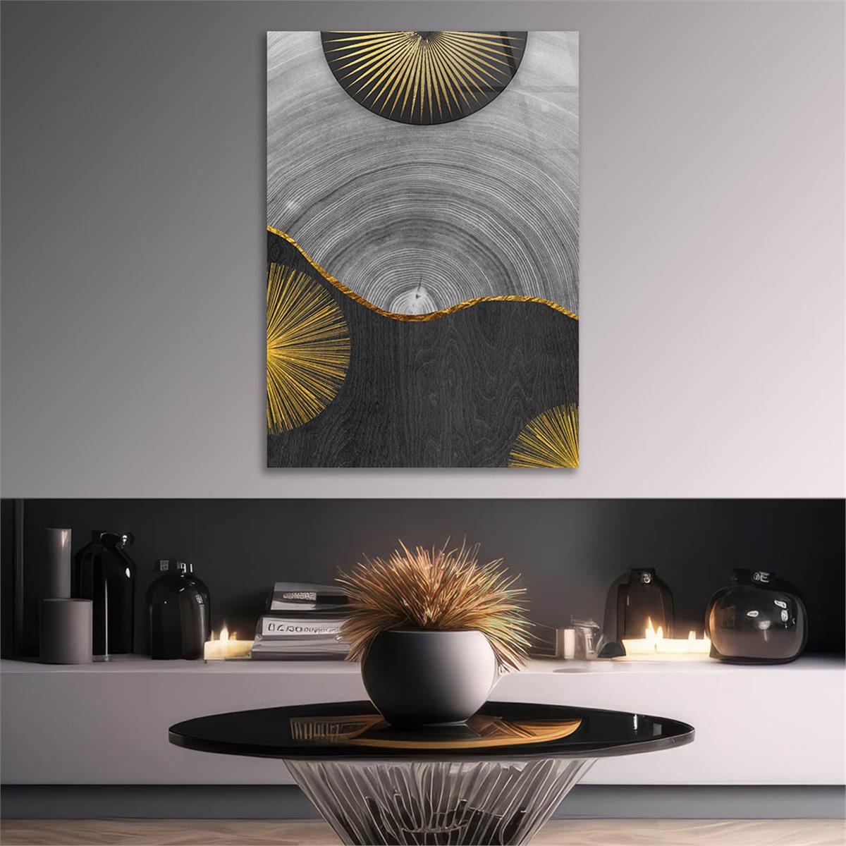 Vertical Tempered Glasss Wall Arts Art-Themed 291