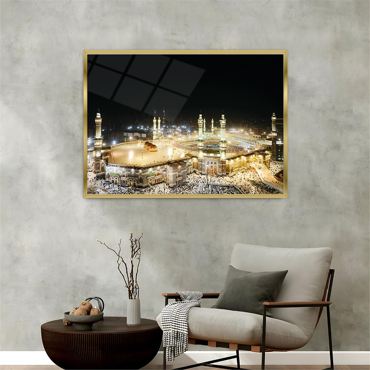 Aluminum-Framed Religious-Themed Tempered Glass Wall Art 067