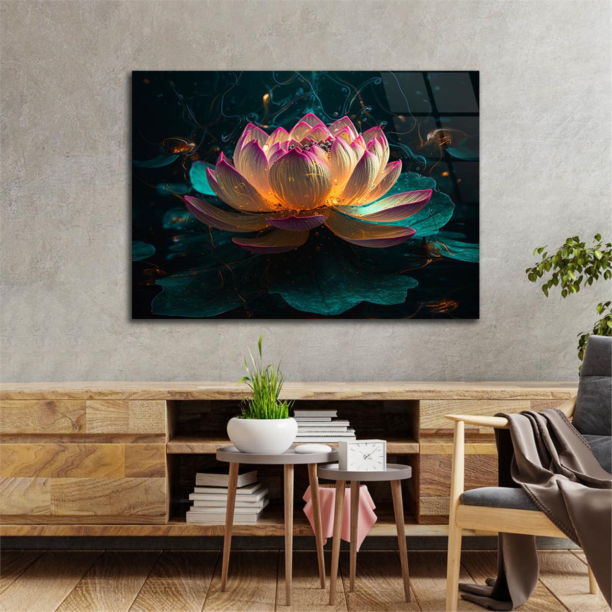 Horizontal Art-Themed Tempered Glass Wall Art 511