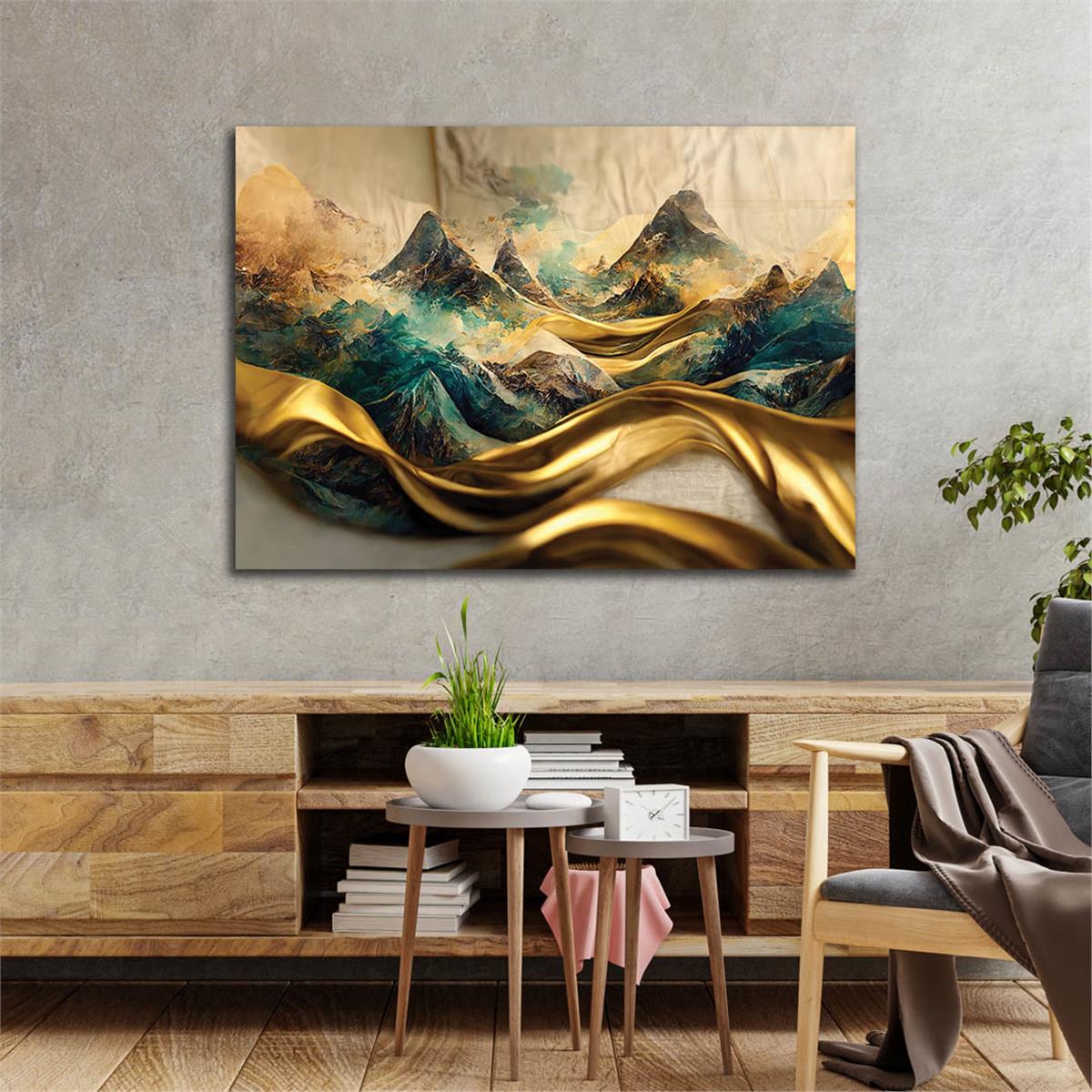 Horizontal Art-Themed Tempered Glass Wall Art 332