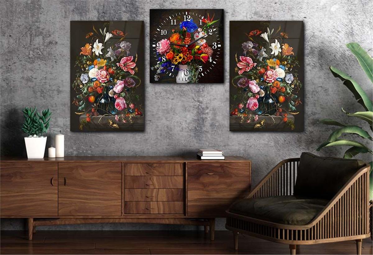 Ensemble de Tableaux et d’orloge 2 pièces sur le thème de l’art