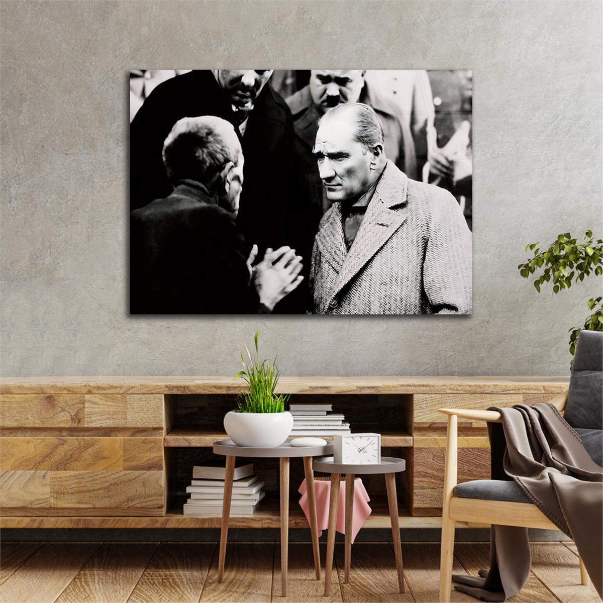 Yatay VatanTemalı Cam Tablo 113