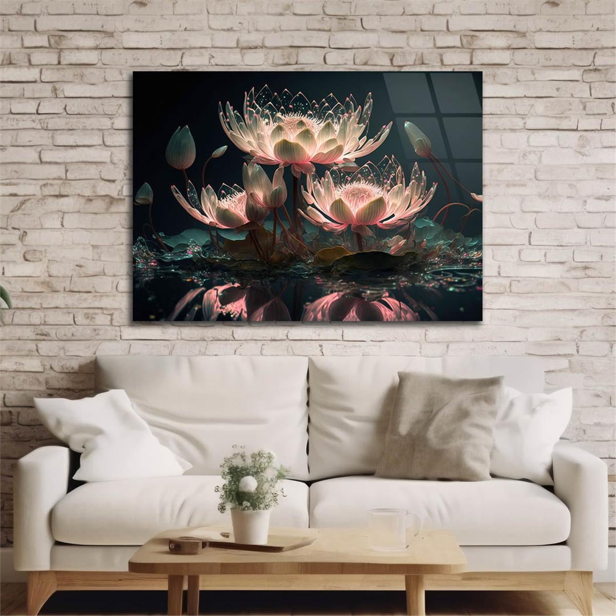 Horizontal Art-Themed Tempered Glass Wall Art 454