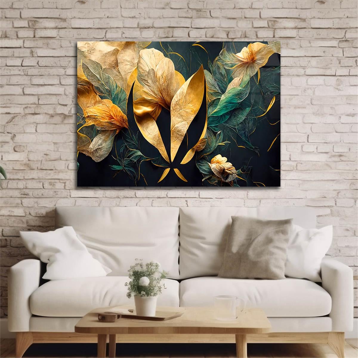 Horizontal Art-Themed Tempered Glass Wall Art 406