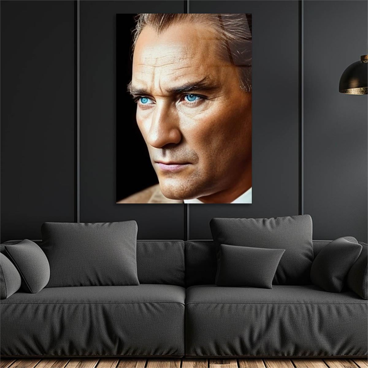 Dikey VatanTemalı Cam Tablo 249