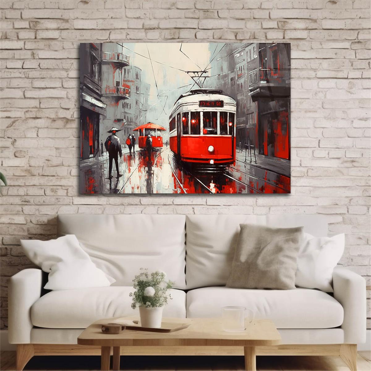 Horizontal Art-Themed Tempered Glass Wall Art 535