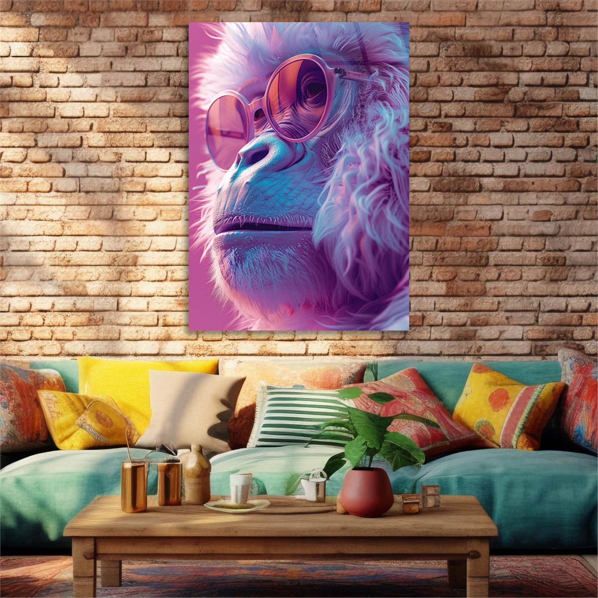 Dikey Doğa Temalı Cam Tablo 409