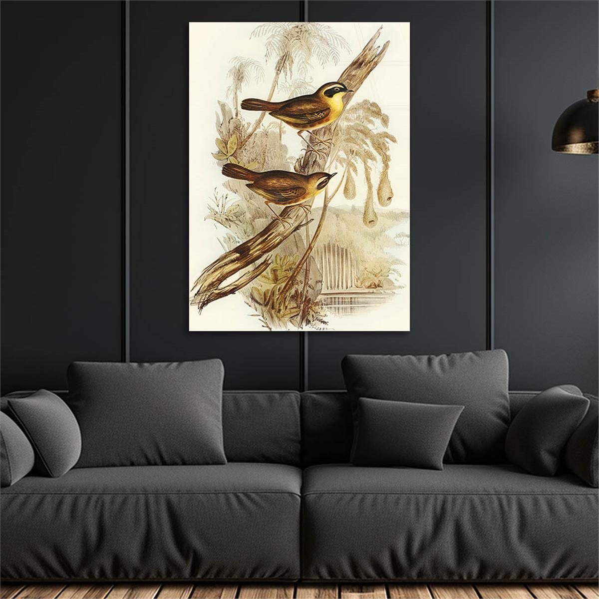 Dikey Sanat Temalı Cam Tablo 347