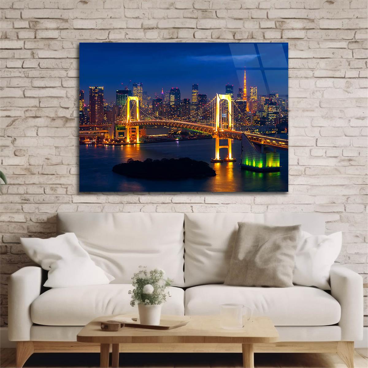 Yatay DoğaTemalı Cam Tablo 333