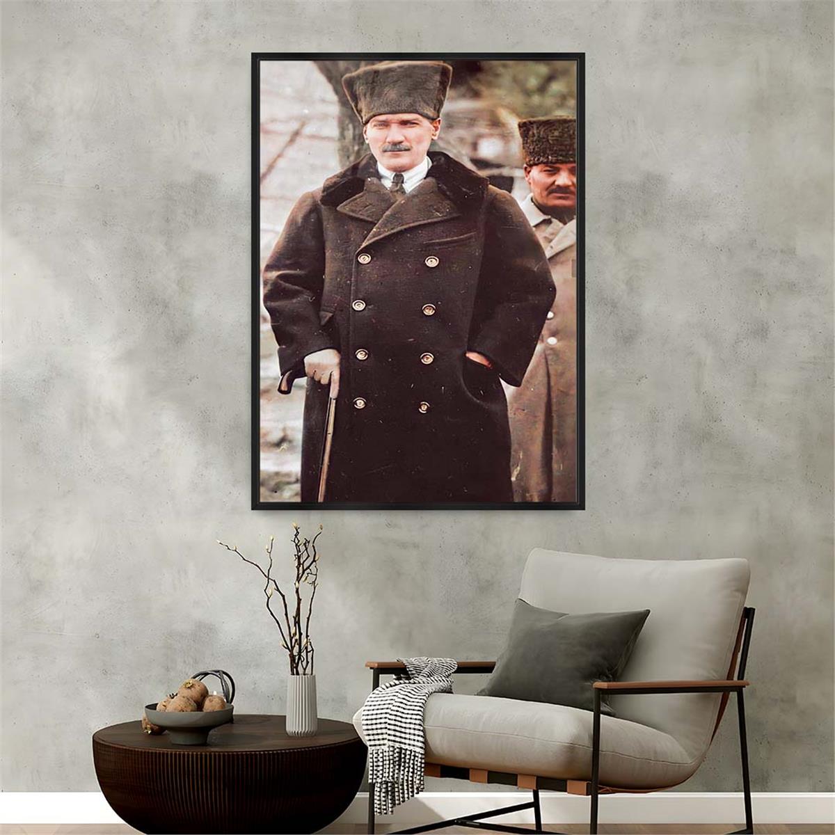 Aluminum-Framed National-Themed Tempered Glass Wall Art 073