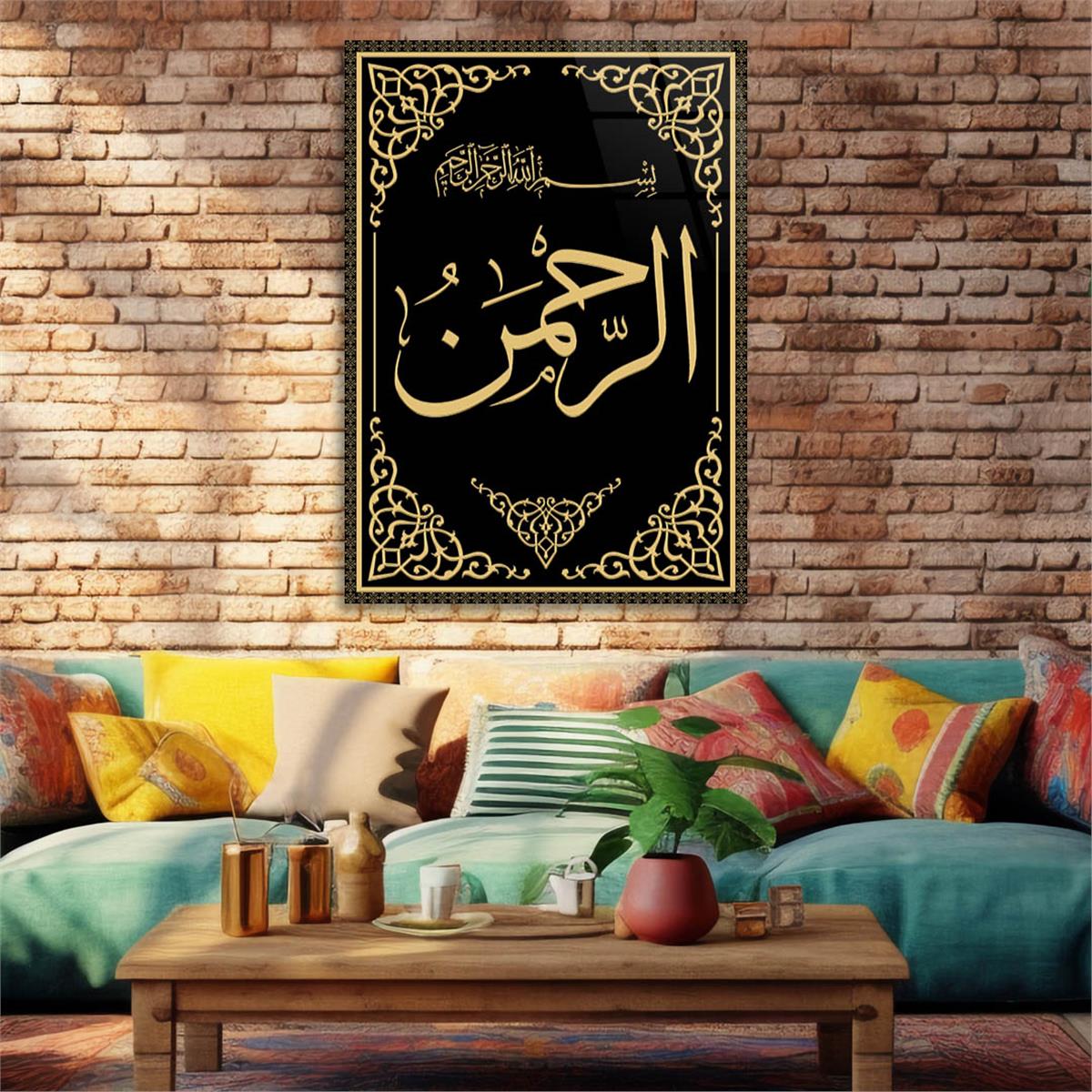 Dikey Dini Temalı Cam Tablo 286