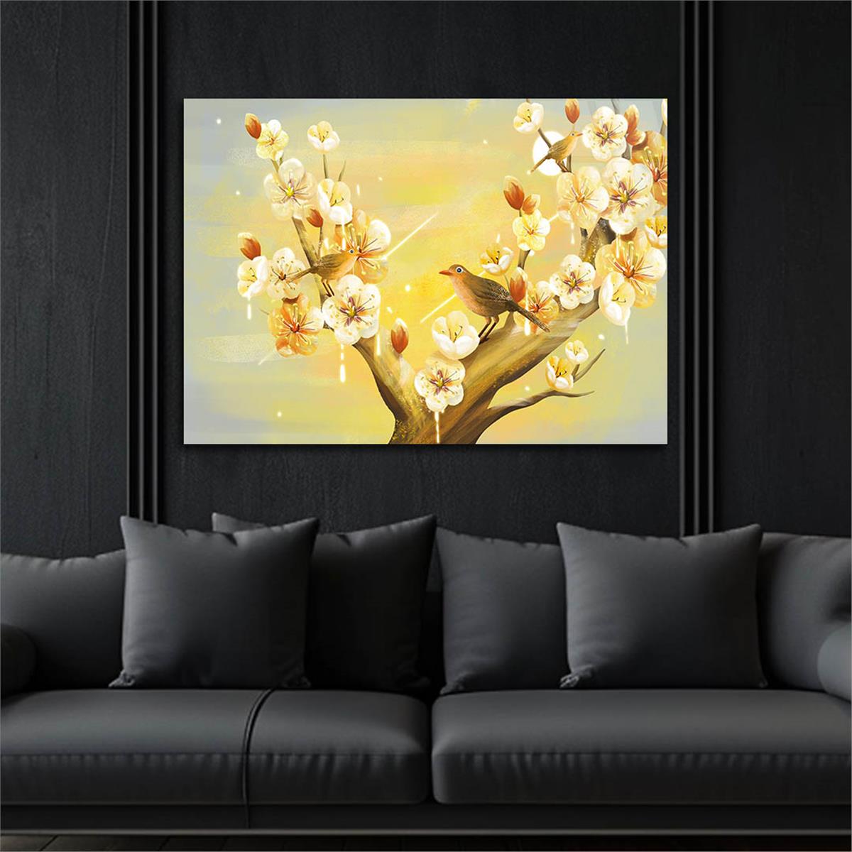 Tempered Glasss Wall Arts Natured-Themed