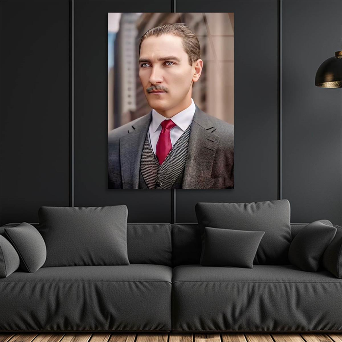 Dikey VatanTemalı Cam Tablo 224