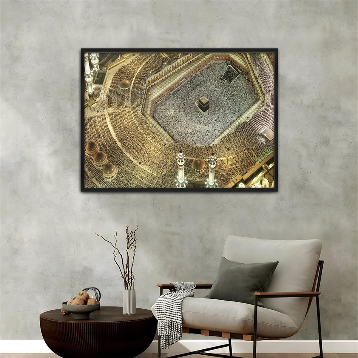 Aluminum-Framed Religious-Themed Tempered Glass Wall Art 020