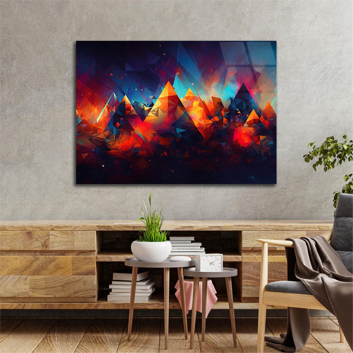 Horizontal Art-Themed Tempered Glass Wall Art 276