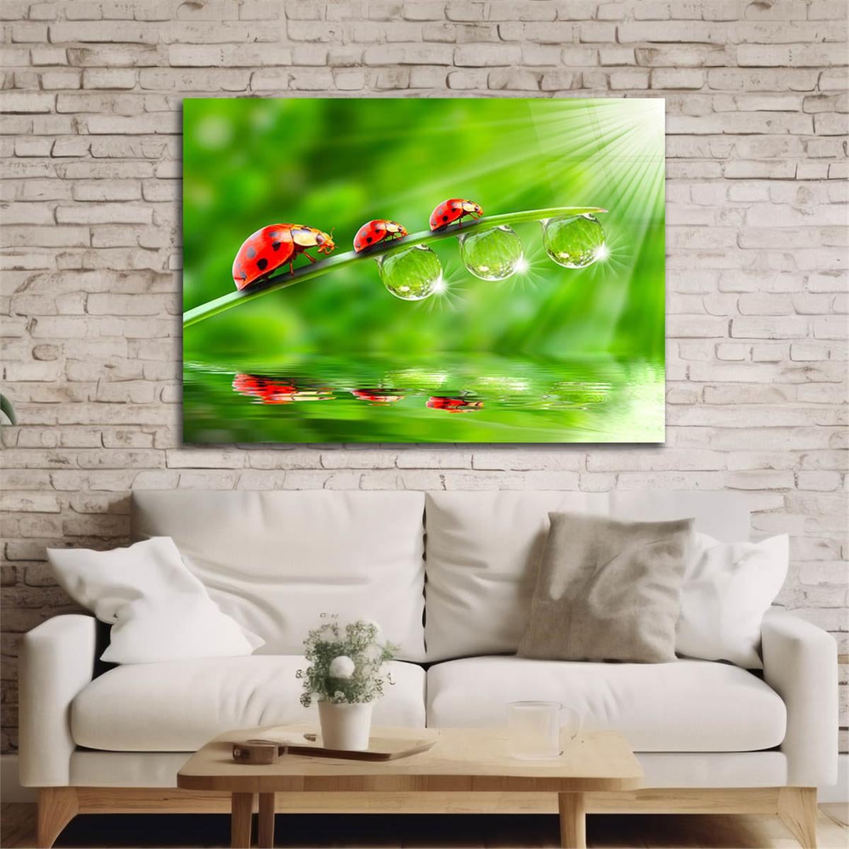 Tempered Glasss Wall Arts Natured-Themed