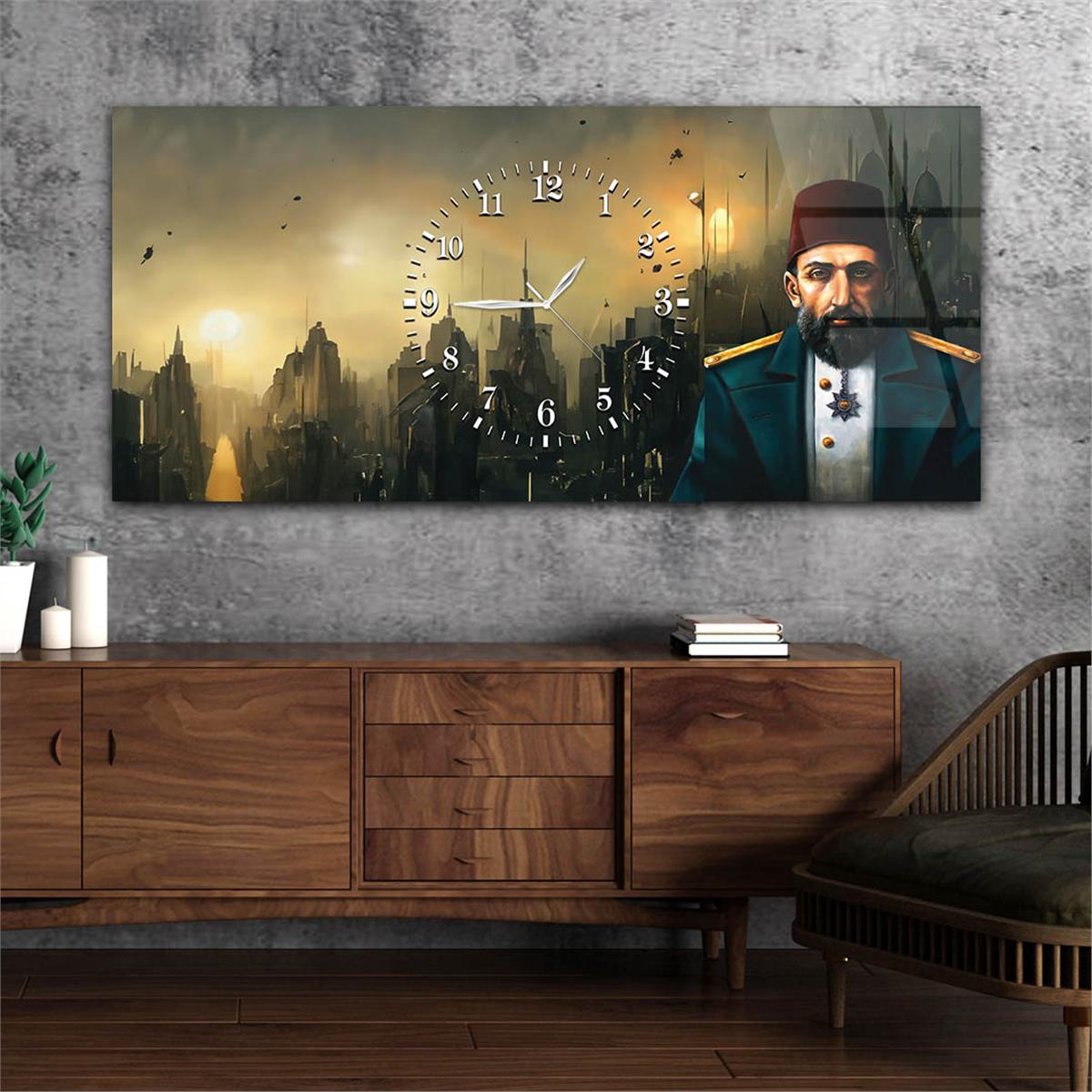 Payitaht Abdülhamit Han Saatli Cam Tablo Cam Tablo 073