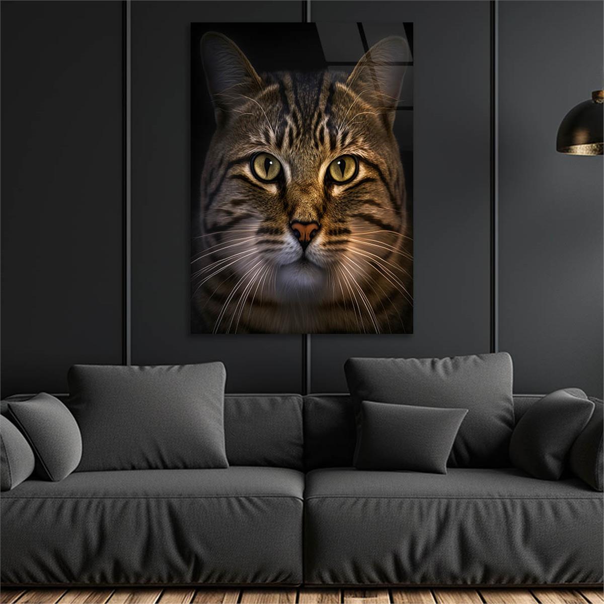 Dikey Doğa Temalı Cam Tablo 277