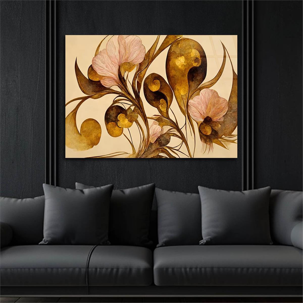 Horizontal Art-Themed Tempered Glass Wall Art 460